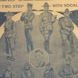 Vintage WWI Sheet Music "Our Soldiers of '17" March Two-Step w/ Vocal Trio - Picture 1 of 3