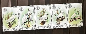 SEYCHELLES 1981 #343 SE-TENAT STRIP OF BIRDS MNH -S17225  - Picture 1 of 1