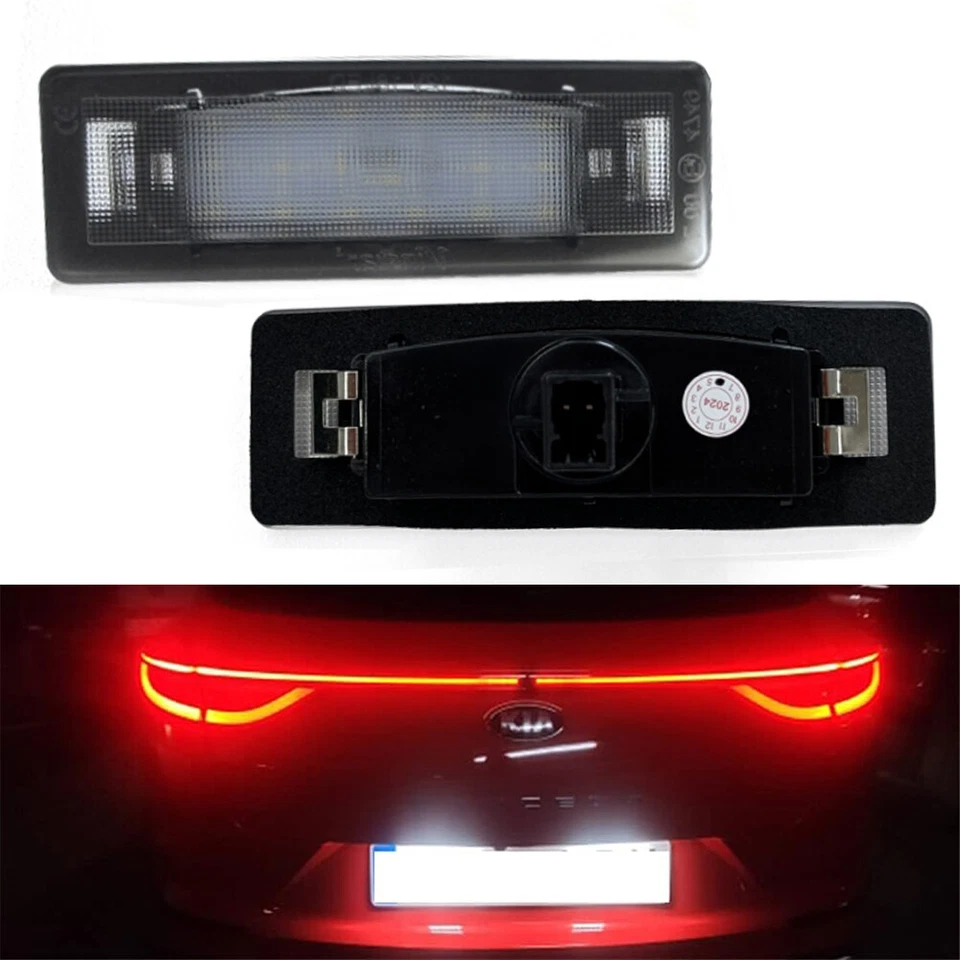 Lámpara de luces de matrícula para Kia Sportage Optima Hyundai Sonata Tucson 6000 k Foto 1 de 4