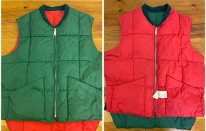Green Down Vintage Vests for Men for 
