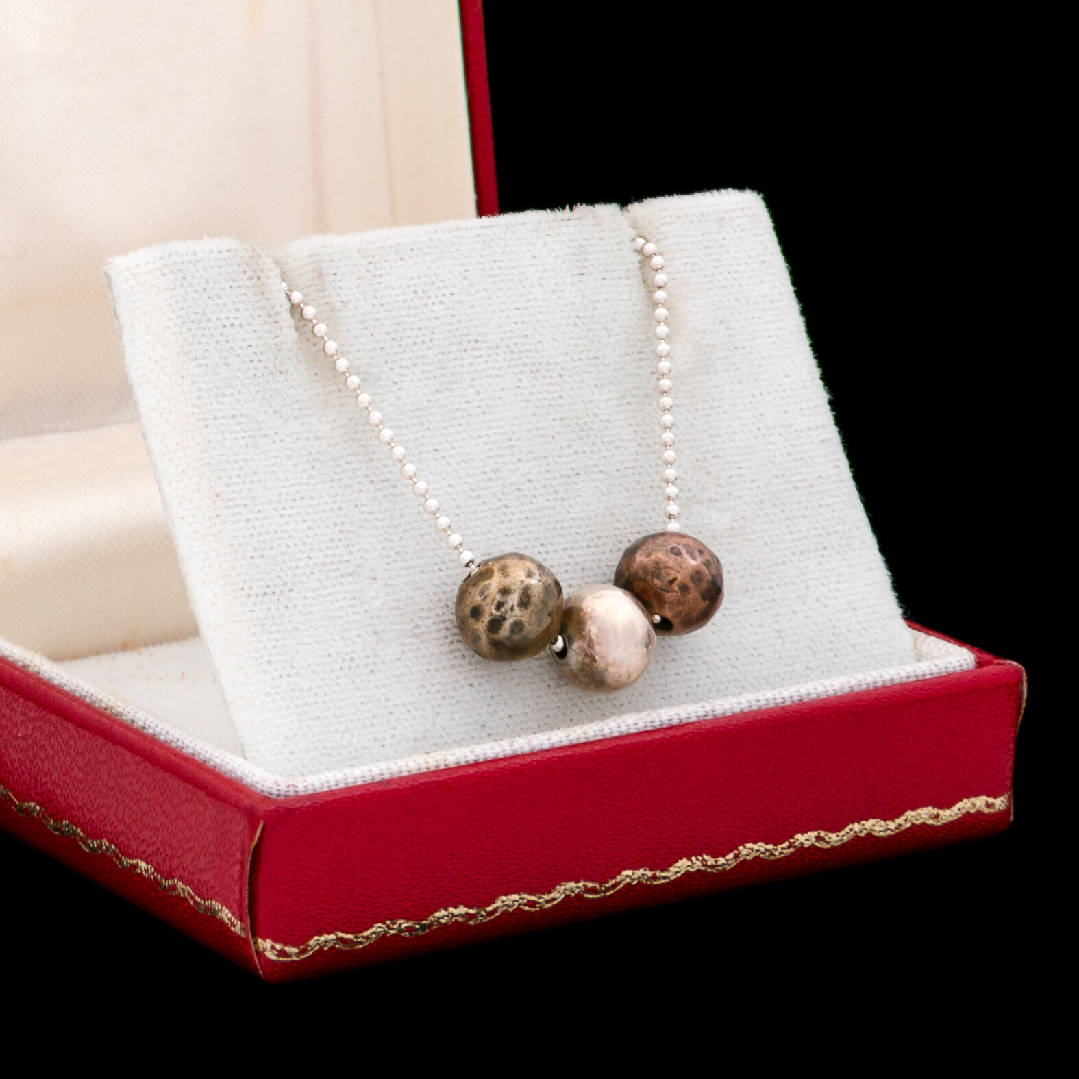 Vintage Sterling Silver Ball Bead 