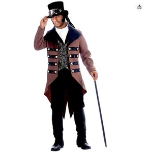 Forum Steampunk Jack Complete Costume, Brown, One Size FREE SHIPPING - Picture 1 of 1