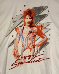 David Bowie Ziggy Stardust Glitter Glam Rock licensed Large T-Shirt $29 MSRP NWT - Picture 1 of 6