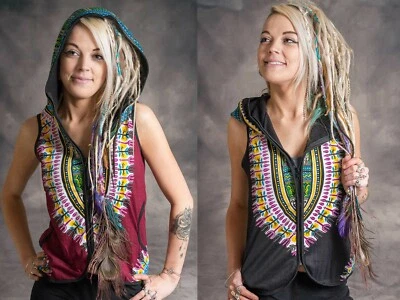 WAISTCOAT TRIBAL African Aztek Boho Gypsy Rave Festival  Hippy Psytrance Party - Image 1 of 4