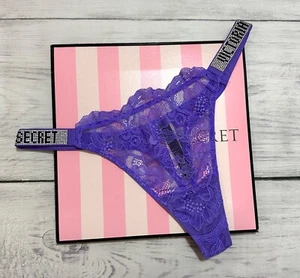 Victoria's Secret Shine Strap Thong Very Sexy Bling Panty Rhinestone - Picture 1 of 171