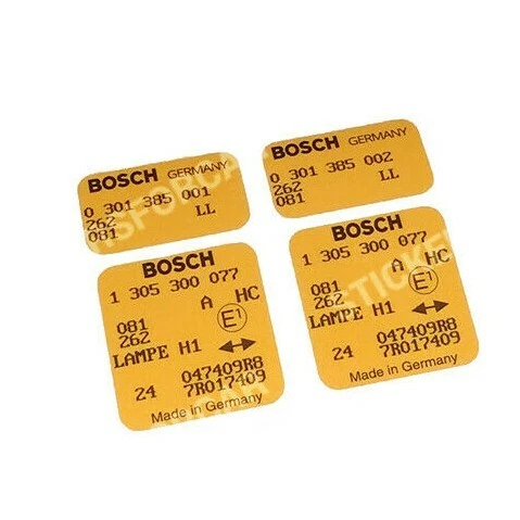 BMW E30 - BOSCH Headlamp sticker RESTORATION  - Image 1 of 1