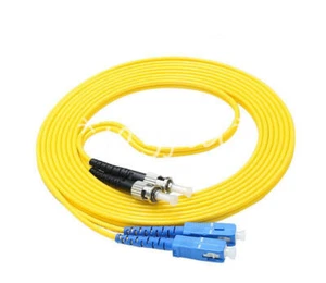 10M SC to ST Fiber Optic Patch Cord Jumper Cable Single Mode Duplex 9/125 Cable - Afbeelding 1 van 1