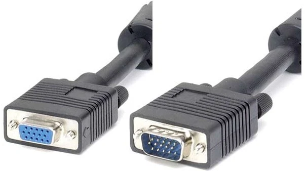 Lot2 75ft long SVGA/VGA Male-Female Extension Monitor/Video Cable$SHdis{4xShield - Image 1 of 1