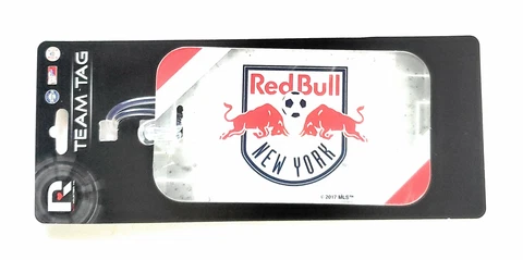 New York Red Bulls Luggage Bag Tag Identification Holder MLS Soccer Cover