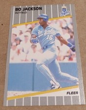 1989 FLEER #285 BO JACKSON KC ROYALS RARE 