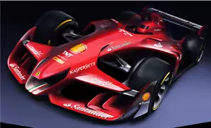 FERRARI F1GP Race Car Formula 1 12Racing18Grand Prix24Racer43Indy500Carousel RED - Picture 1 of 4
