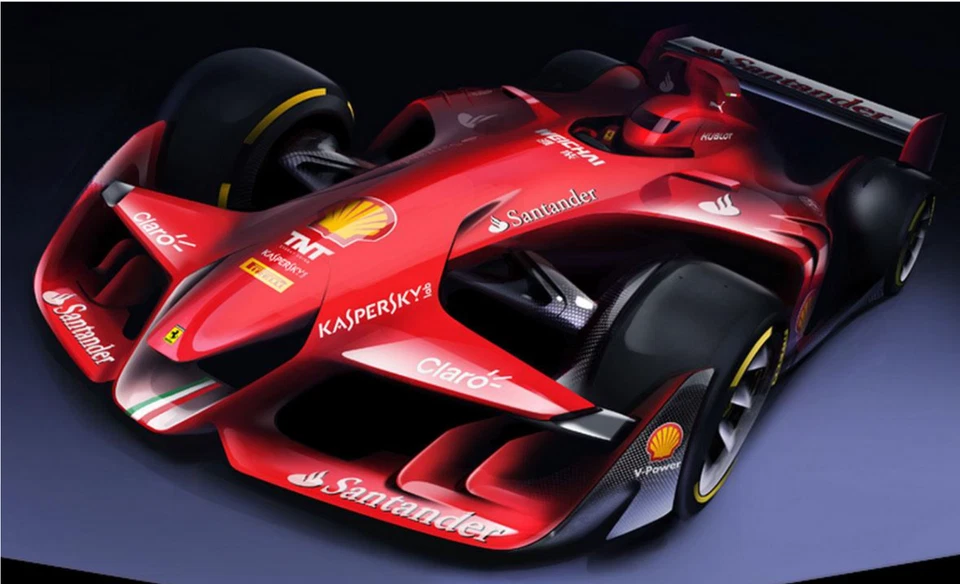 FERRARI F1GP Race Car Formula 1 12Racing18Grand Prix24Racer43Indy500Carousel RED - image 1 of 4