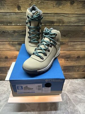 COLUMBIA Yoncalla Mid Impermeable Para Mujer Talla 8 Ancient Fossil, Verde azulado Foto 1 de 4