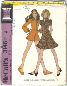 McCall's Sewing Pattern 3146, Vintage Pant Dress, Size 14, Bust 36, Hip 38 - Picture 1 of 2