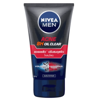 Nivea Men Acne Oil Clear Control Mud Foam Face Facial Deep Cleaning Foam 100g - Image 1 of 4