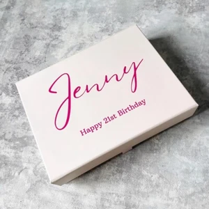 Personalised Luxury Birthday Gift Box, Handmade Keepsake Memory Box, Gift Hamper - Picture 1 of 8