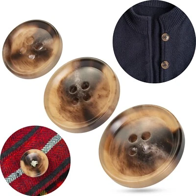 Kunstharz Knopfe Jacke Mantel Anorak DIY Knöpfe Kleidung Wäscheknopf Basteln Set - Bild 1 von 4