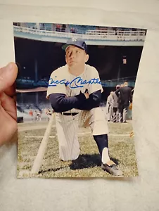 Rare Signed Mickey Mantle 1989 Major League Club Photo 8 X 10 NRMT Condition - Picture 1 of 6