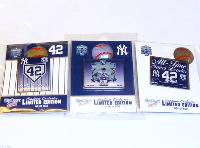 MARIANO RIVERA 602 SAVES LEADER STADIUM PIN SET FINAL SEASON YANKEES RETIREMENT - Image 1 of 3