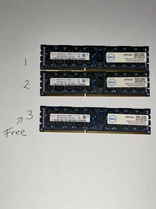 Dell Hynix 8GB 2Rx4 PC3L-12800R (Low Voltage)DDR3 Memory RAM HMT31GR7EFR4A-PB - Picture 1 of 4