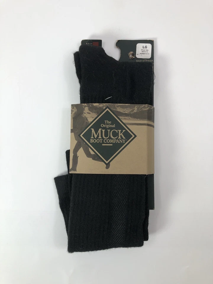 N14 Muck Professional Long Midweight Boot Black Socks P0480-052-lg