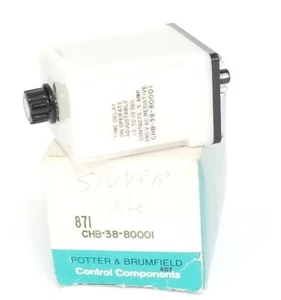 NIB AMF POTTER & BRUMFIELD CHB-38-80001 TIME DELAY RELAY, 1.0-10SEC, CHB3880001 - Picture 1 of 3