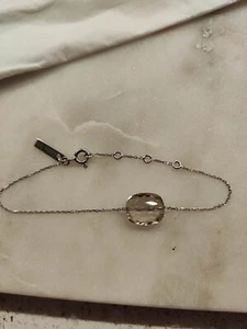 Morganne Bello 18ct White Gold Bracelet Lemon Quartz or Peridot Stone - Picture 1 of 9