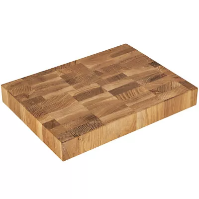 Oak chopping block end wood chopping board cutting board chopping block meat block - Image 1 of 4