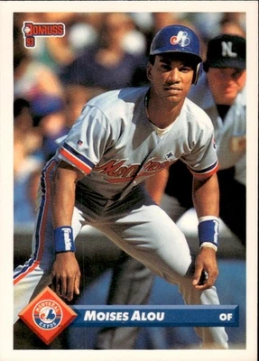 1993 Donruss Moises Alou Montreal Expos #510 - Image 1 of 2