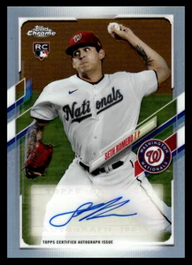 2021 Topps Chrome Update Seth Romero #CUSA-SR Nationals Autographs Rookie Auto - Picture 1 of 2