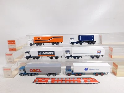 6X Wiking H0 1:87 Contenitore Sattelzug Scania 520 526 ICL Mint Box #DP551-1 - Immagine 1 di 4