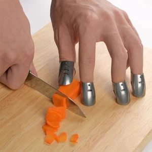 4 Stück Fingerschutz Hülle zum Hacken von Gemüse Schutz Schneiden - Bild 1 von 11
