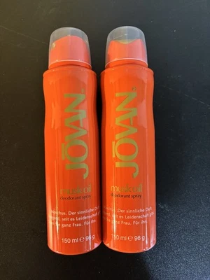 Jovan Musk Oil Deodorant Spray Bodyspray Deo Spray Damen Moschus Duft 2x 150ml - Bild 1 von 2