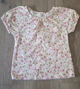 Matilda Jane Girls Short Sleeve Rose Print Top Size 6 - Picture 1 of 3