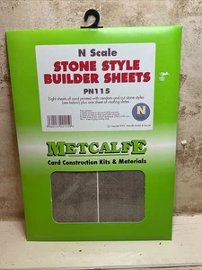 METCALFE PN115 STONE STYLE BUILDER SHEETS CARD KIT. N GAUGE KIT - Picture 1 of 1