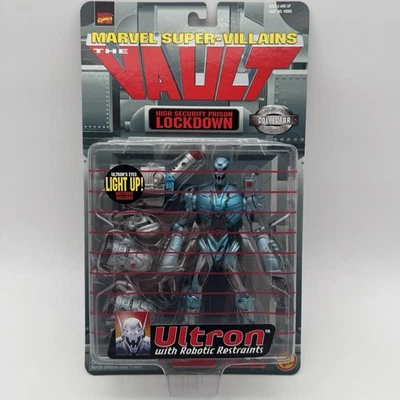The Vault - Ultron 1998 con restricciones robóticas Marvel Super-Villains - Toy Biz Foto 1 de 4