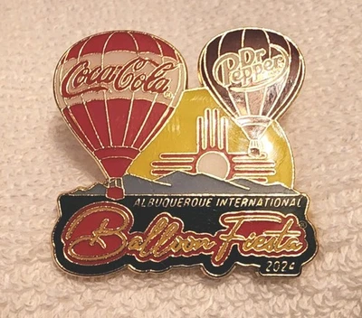 2024 Ballon Fiesta Coca-Cola Dr Pepper Limited Edition Pin - Image 1 of 2
