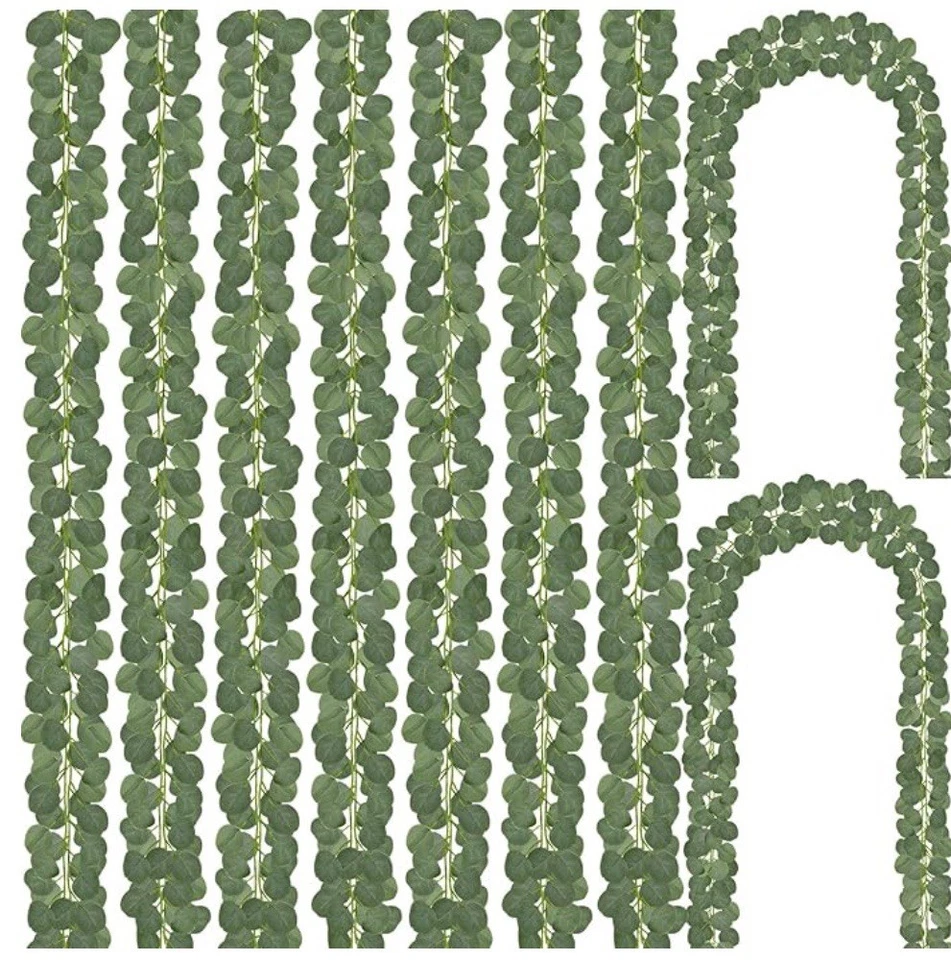 Guirnalda de eucalipto artificial CQURE 45 piezas tiras de 7 pies Foto 1 de 3