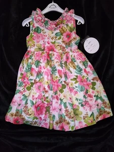 Little Girls Toddler Sarah Louise Floral Dress 2 Yrs Easter Spring Retail $115 - Picture 1 of 10