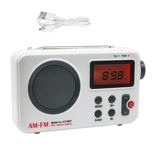 Portable AM/FM PLL Alarm Radio Fit 87.5 - 108MHZ (FM) Fit 522 - 1620KHZ (AM) - Foto 1 di 16