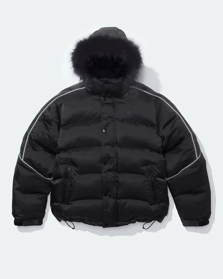 NUEVA Chaqueta de Invierno Supreme Jordan Puffer Negra 2024 (XL) Nike Piel HF0828-010 Foto 1 de 4