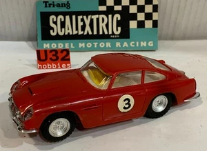 SLOT CAR TRIANG SCALEXTRIC C68 ASTON MARTIN DB4 GT #3 ROJO OSCURO - Imagen 1 de 9