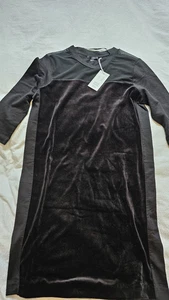 COS balck velvet short women dress, new, size S - Picture 1 of 6