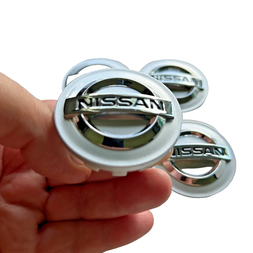 Nissan Wheel Center Caps Chrome 54mm Set of 4 for Altima Maxima Murano - Image 1 of 3