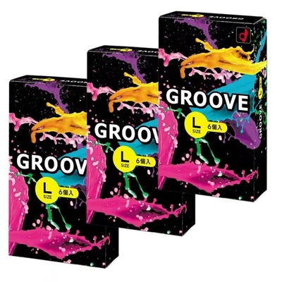 Презервативы противоскользящие Okamoto 003 GROOVE L размер Large ультратонкие 18 шт. (3 упаковки по 6 шт.) - Изображение 1 из 4
