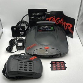 Atari Jaguar Console Bundle Cybermorph Game + Manual Controller Cables TESTED