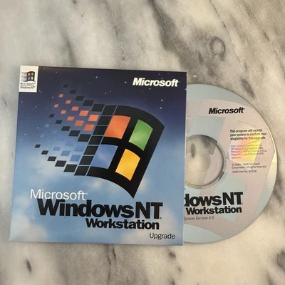 Vintage Microsoft Windows NT Workstation 4.0 Upgrade CD - UPGRADE VERSION - Image 1 of 2
