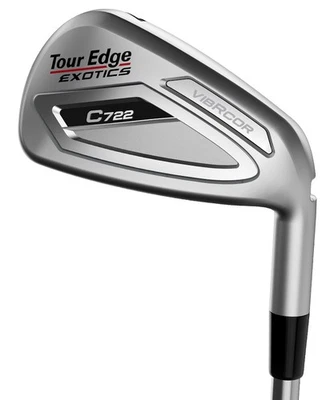Tour Edge Exotics C722 4-PW, AW Iron Set Stf Graphite Fujikura Ventus Blue 8 VG - Image 1 of 4