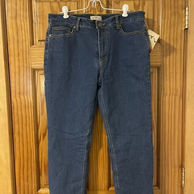 Blue Mountain Fleece Lined Fit Straight Leg Denim Jeans Women's Sz 10 NWT - Image 1 of 4