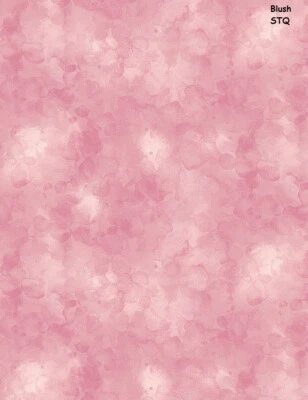 Solid-ish Tone on Tone cotton fabric Timeless Treasures BLUSH Pink Tonal 34" - Image 1 of 4